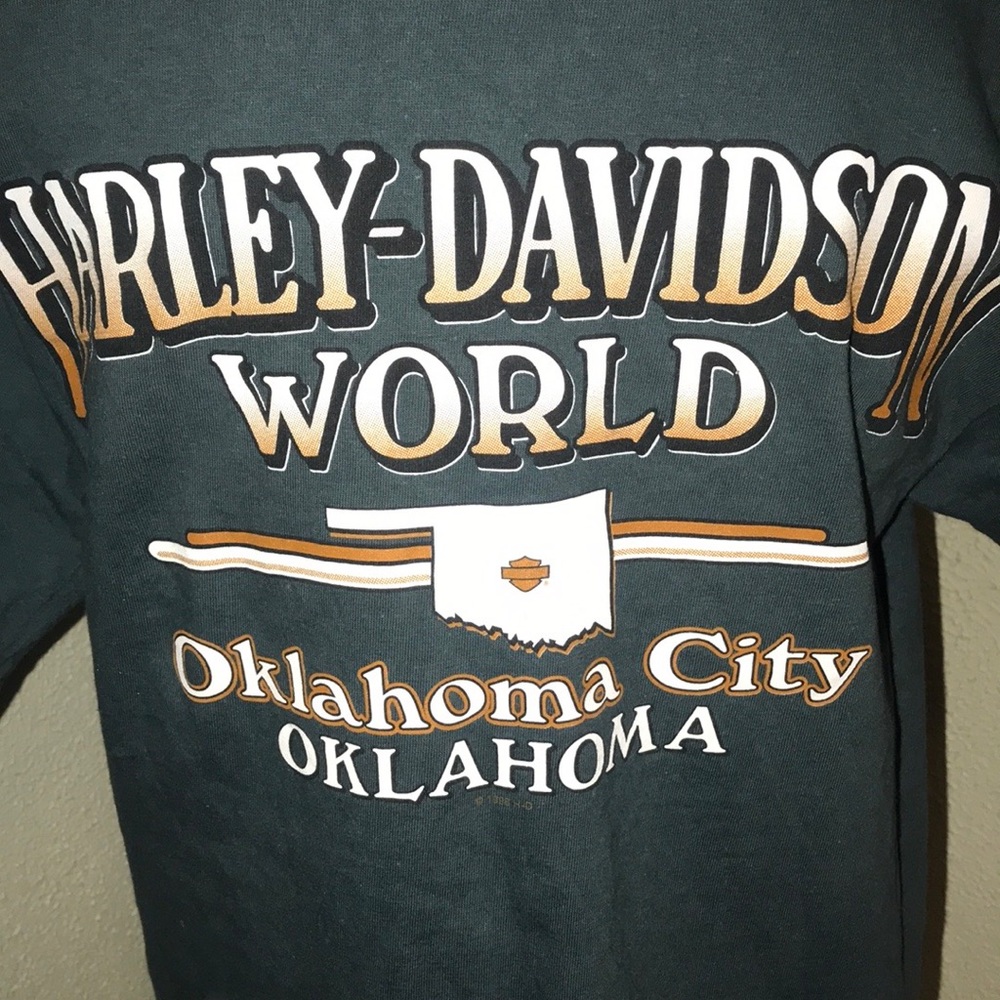 Harley Davidson Oklahoma City T-shirt Medium - Picture 3 of 6